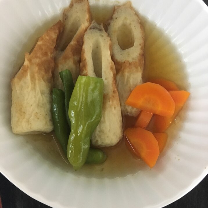 竹輪とししとうの煮物(^^)